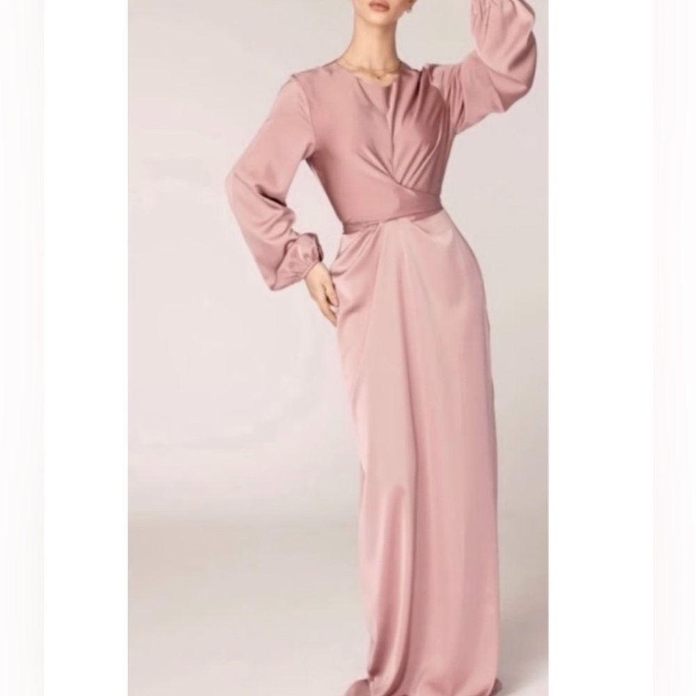 Tie Waist Wrap maxi dress